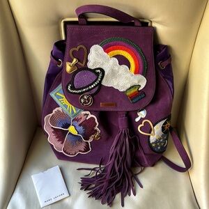 Marc Jacobs Suede Patches Mini Backpack - Never Used